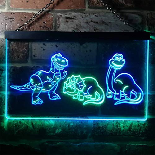 Dinosaur T Rex Night Light Dual LED Neon Light Sign